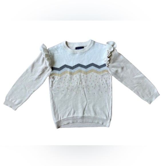 Andy & Evan Girl’s Frilled Shoulder Detailed Sweater - Picture 2 of 6